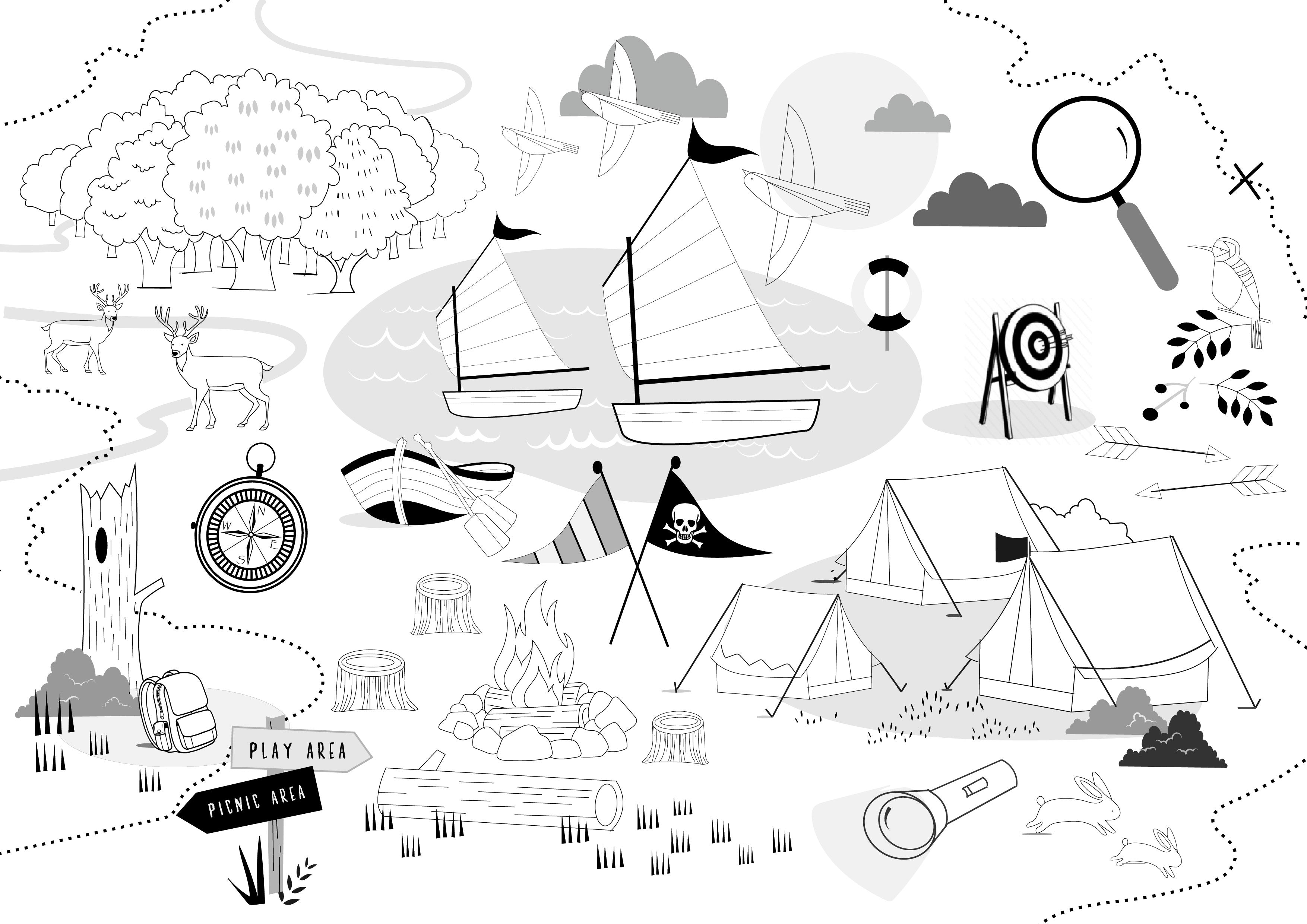 #StayAtHome - Camp Gibson Colouring Page
