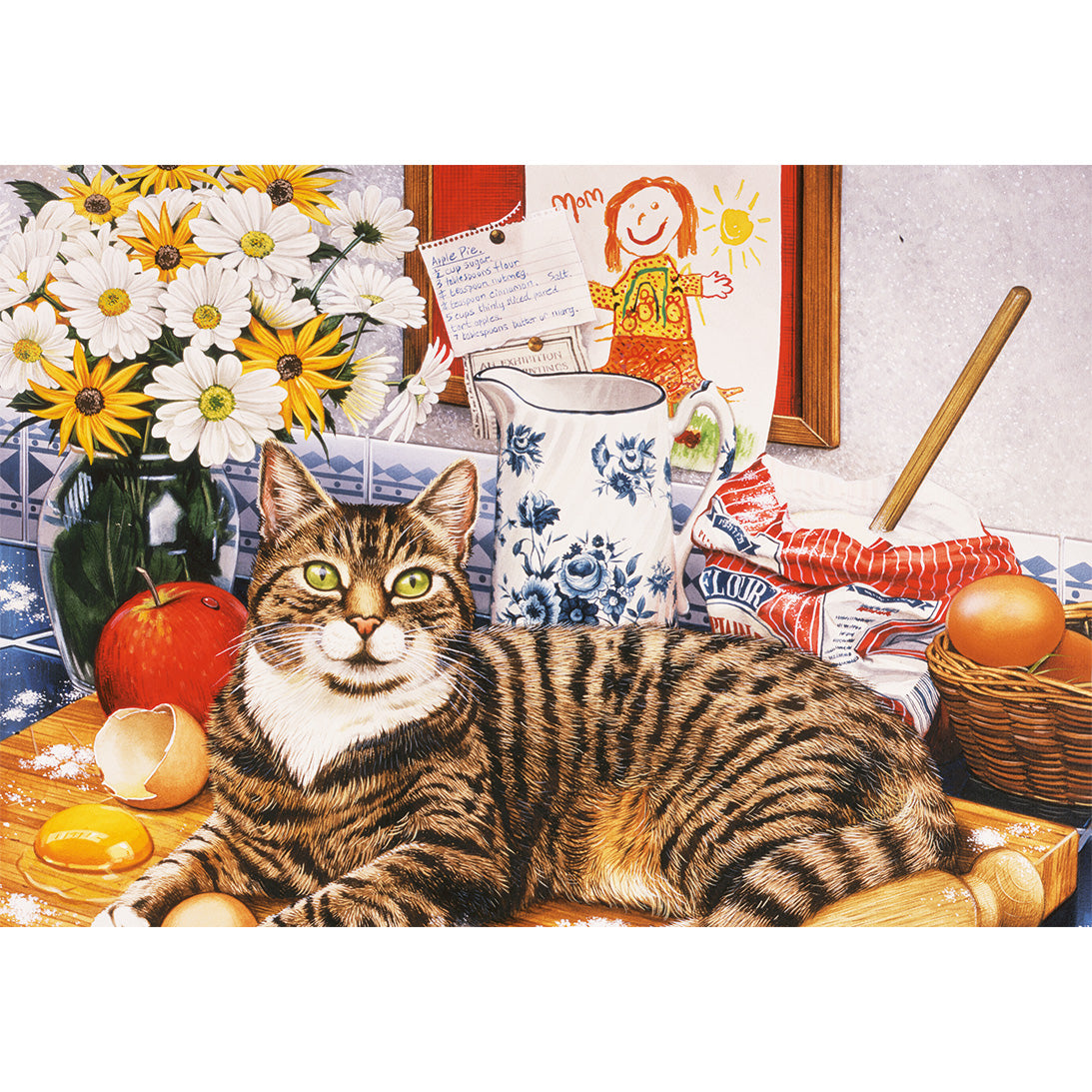 A Cracking Bake 100XXL puzzle poster with beautiful cat by Gibsons