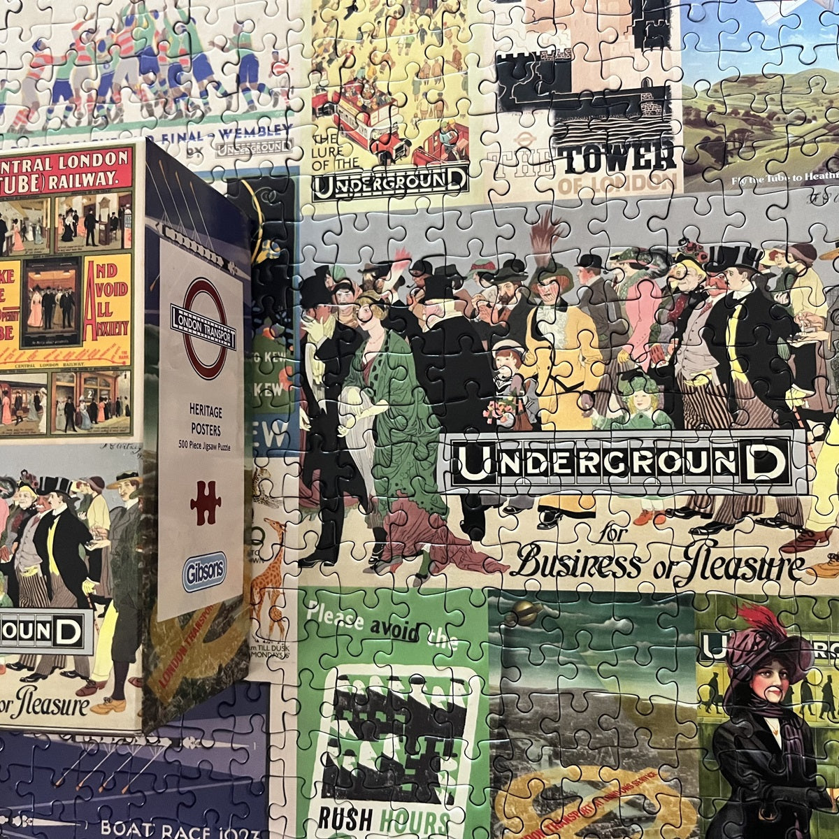Gibsons London Transport Heritage Posters 500 Piece Jigsaw Puzzle for adults