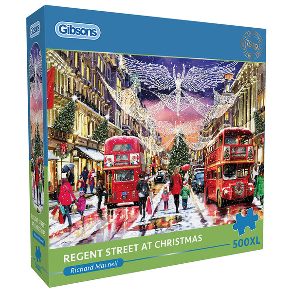 Regent Street at Christmas 500 XL Piece Jigsaw – Gibsons