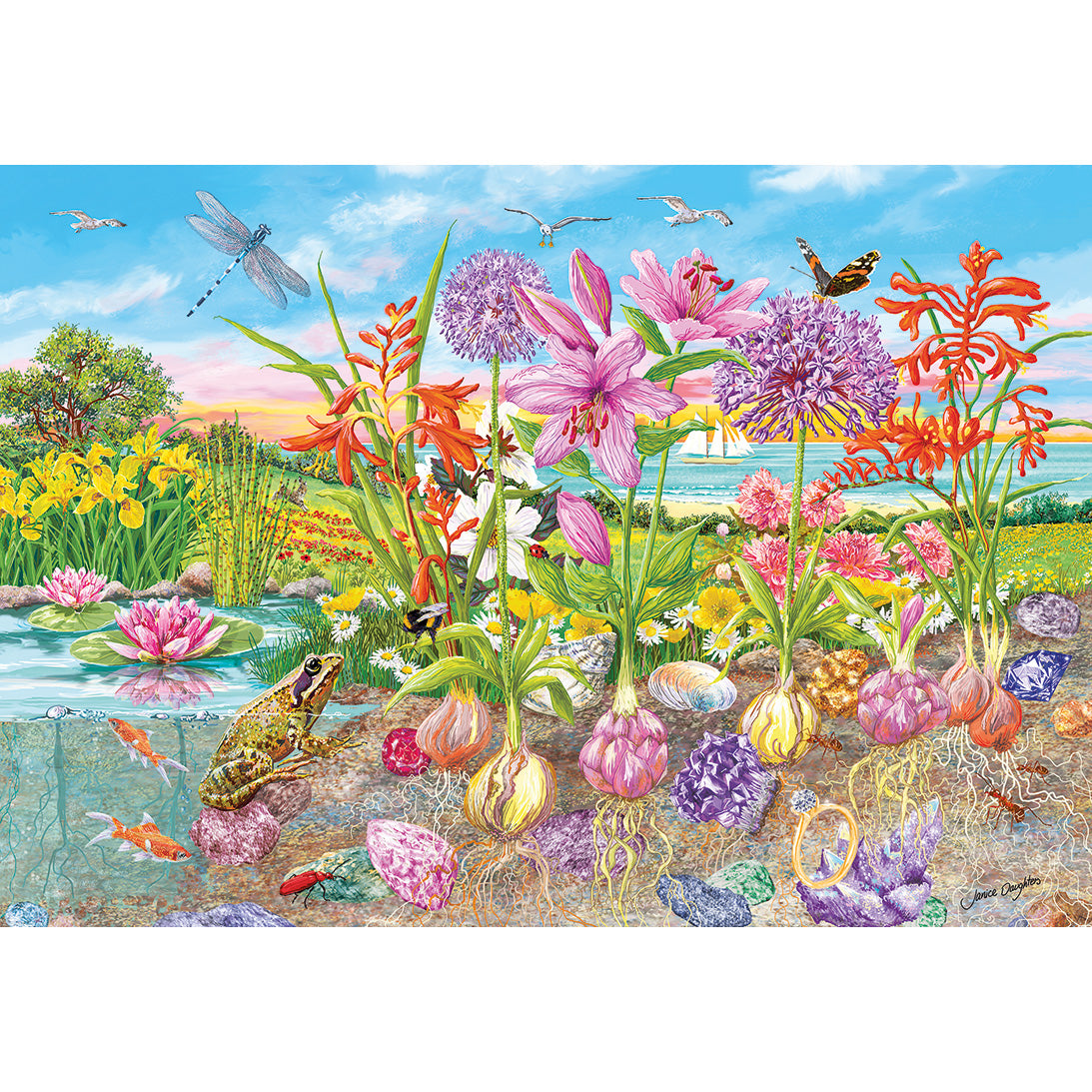 Roots and shoots gibsons 4 x 500 piece jigsaw puzzle G5066