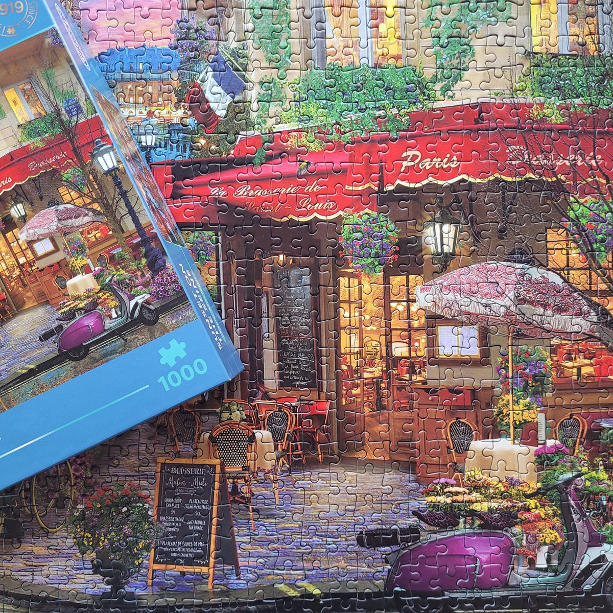 Sunset on the Seine 1000 piece jigsaw puzzle