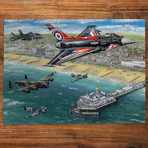d*3様 エアショー AIR Show 1000ピース ジグソーパズル　HIRO Gibsons Airshow Over Eastbourne 1000 Piece Jigsaw Puzzle