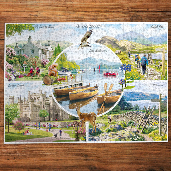 希少 JOHN EINERSSEN JIGSAW PUZZLE 1000PCS Gibsons The Lake District 1000 Piece Jigsaw Puzzle for Adults