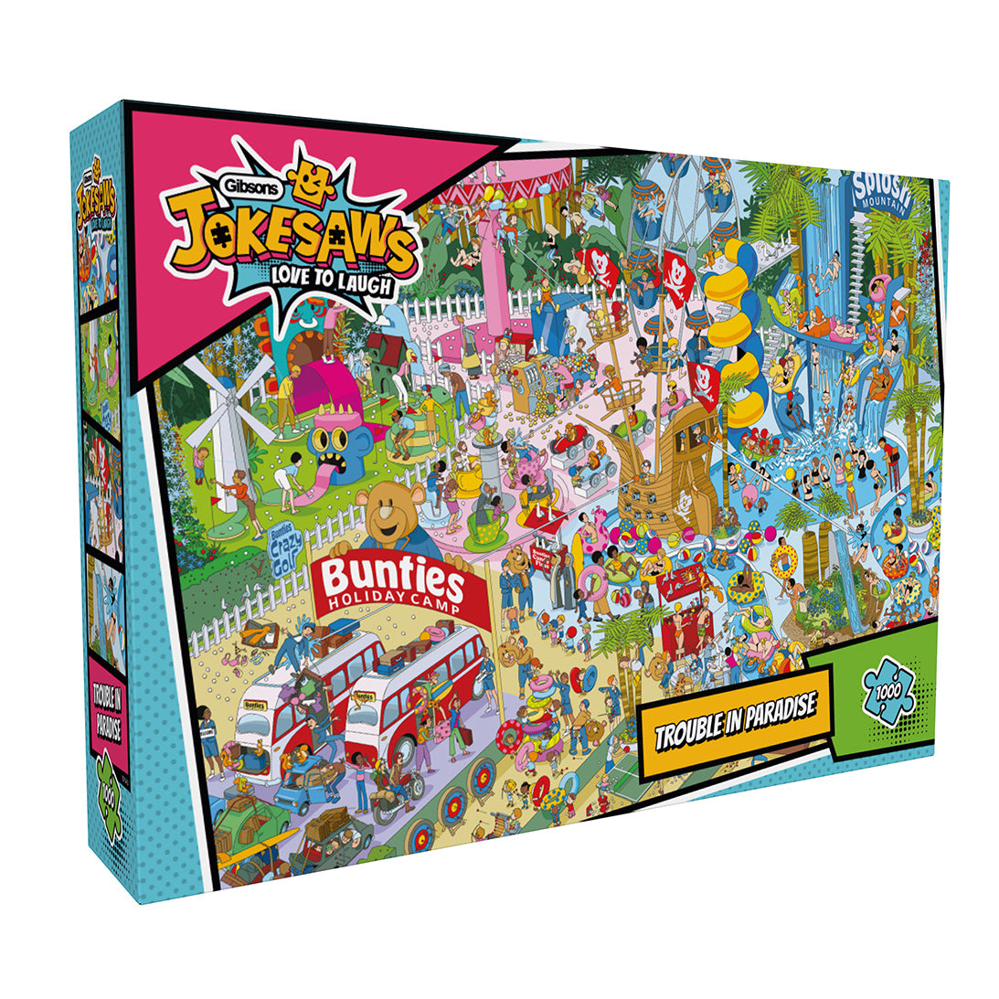 Jokesaws trouble in paradise 1000 piece jigsaw puzzle G7143