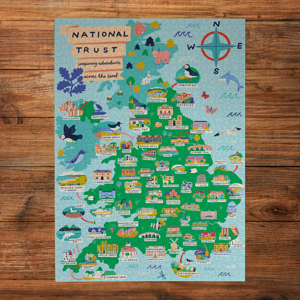 ロッドゾージア ザミュート ハッスルキャッスル シークレット ロマネスク Gibsons National Trust Across the Land 500 Piece Jigsaw Puzzle