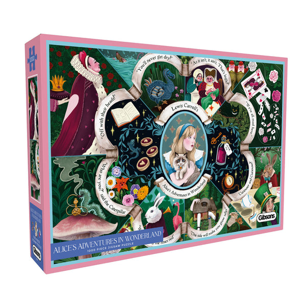 Gibsons Alice's Adventures in Wonderland 1000 Piece Jigsaw Puzzle