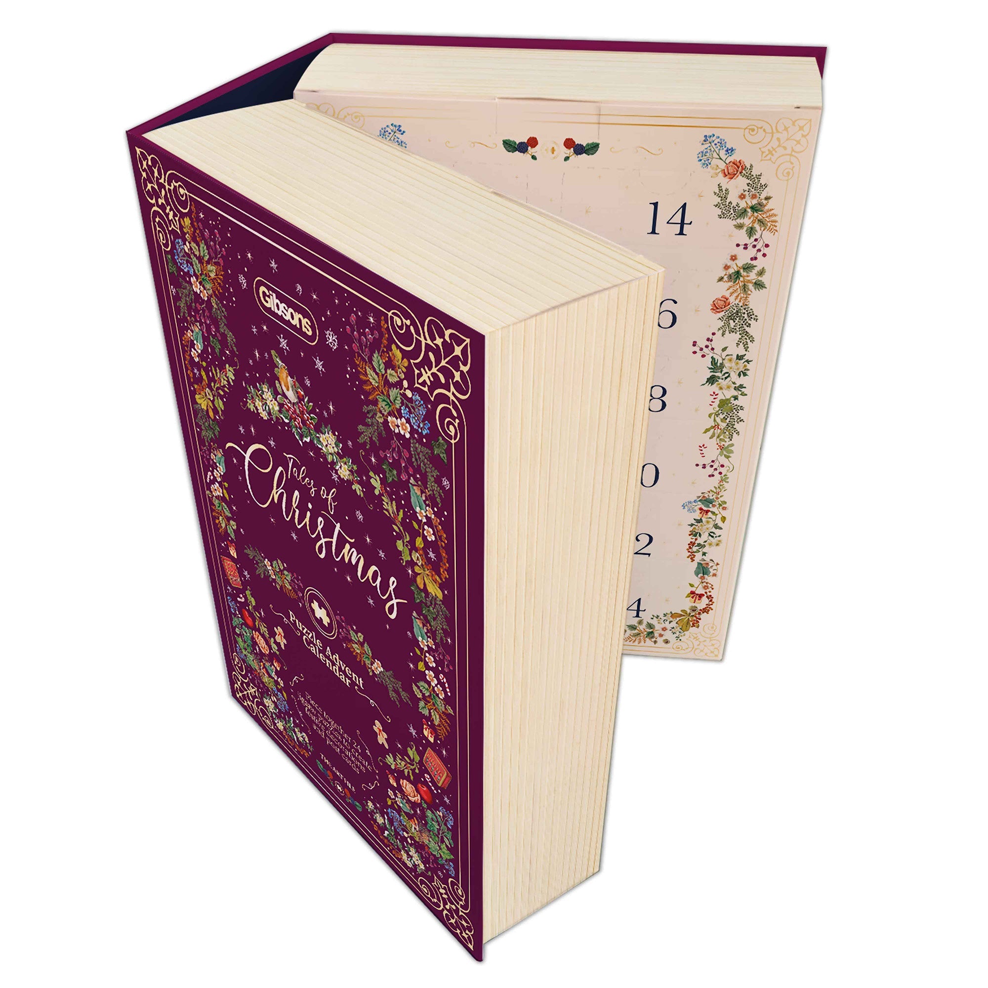 Gibsons The Art File Tales of Christmas 24 Mini Jigsaw Puzzles Festive Advent Calendar