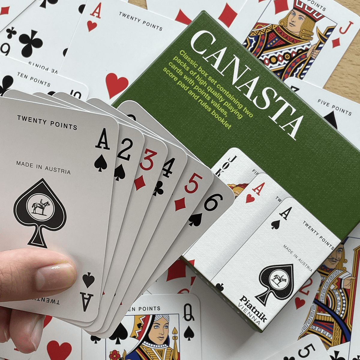 Finest Quality Canasta Card Game from Piatnik made in Vienna cards details