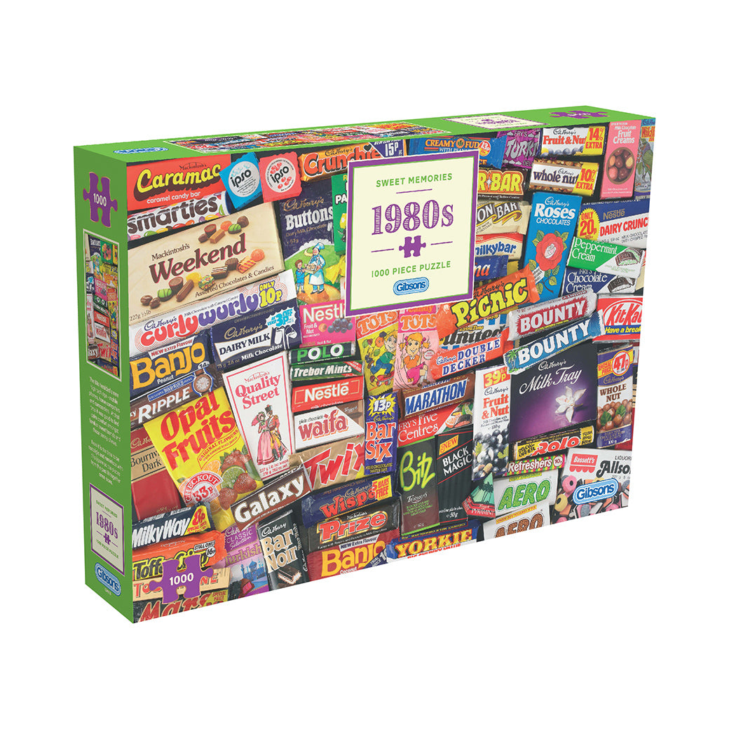 G7030 sweet memories of the 1980s 1000 piece jigsaw puzzle by gibsons