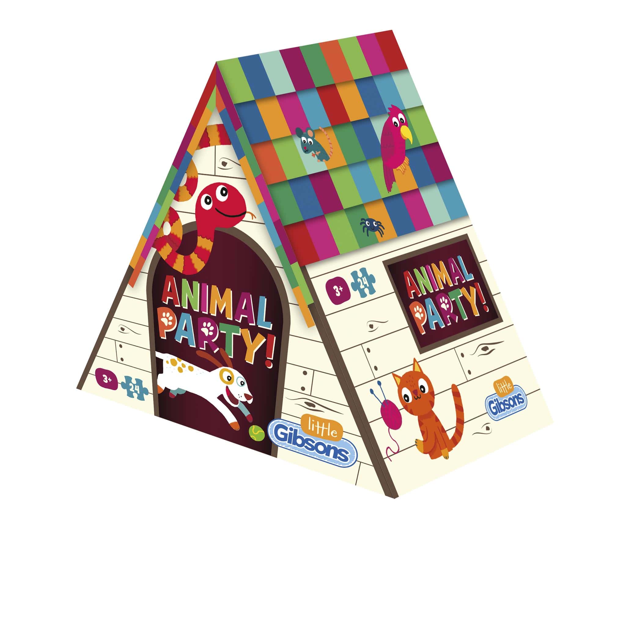 Animal Party 24 piece children's jigsaw puzzle from Gibsons