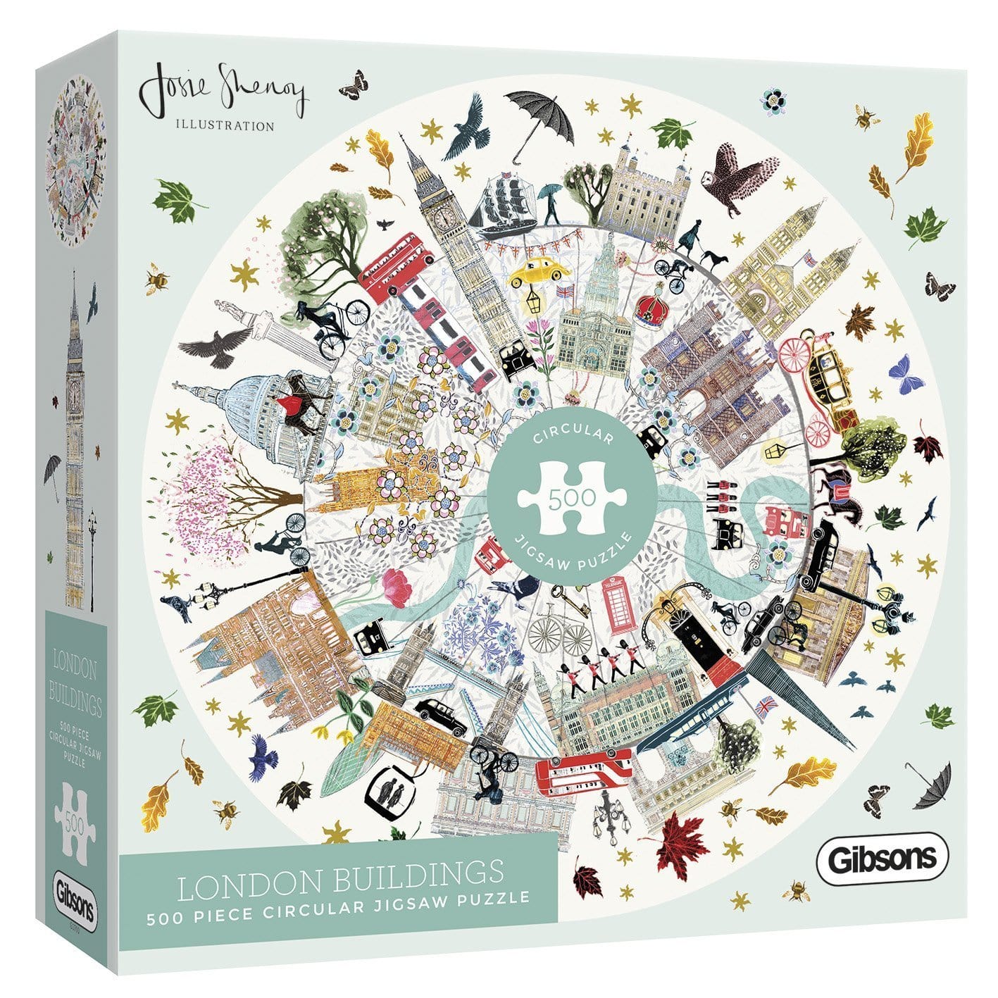 London Buildings 500 Piece  Circular Jigsaw Puzzle for Adults from Gibsons