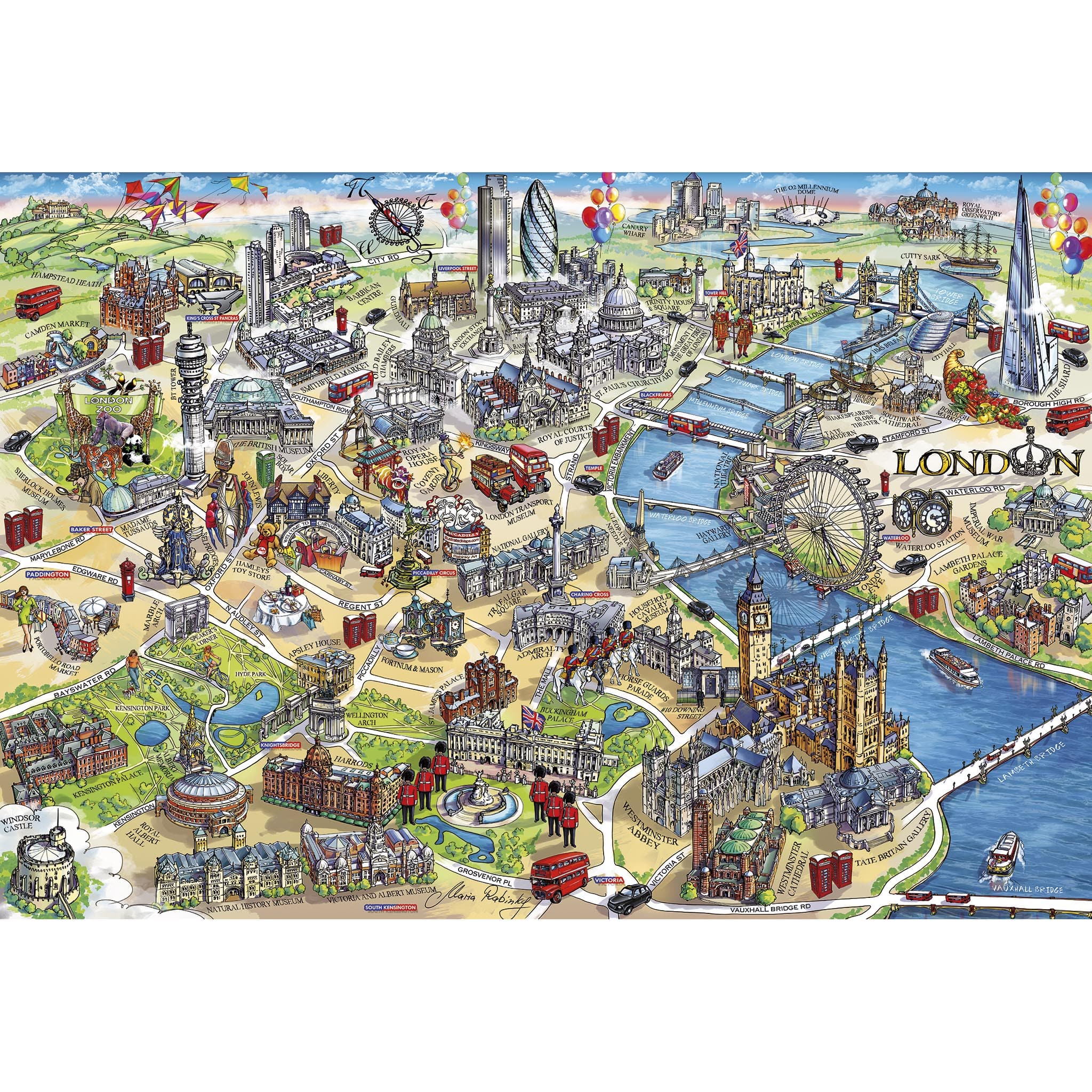 London Landmarks 500 piece jigsaw puzzle from Gibsons