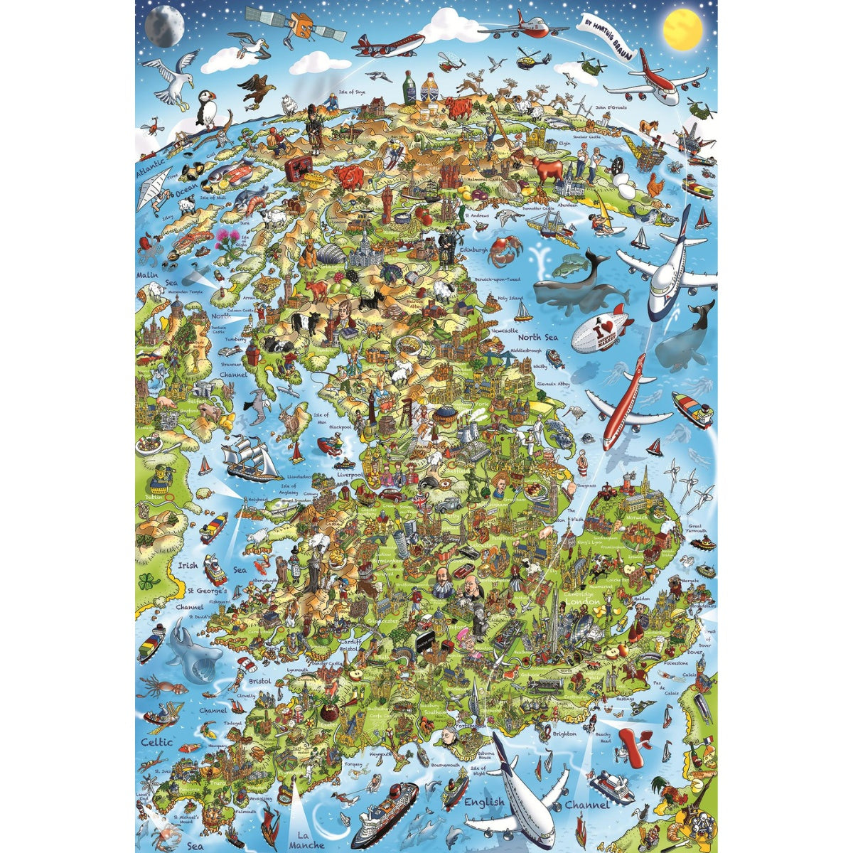 Best of British 500 Piece Jigsaw Puzzle for Adults from Gibsons 