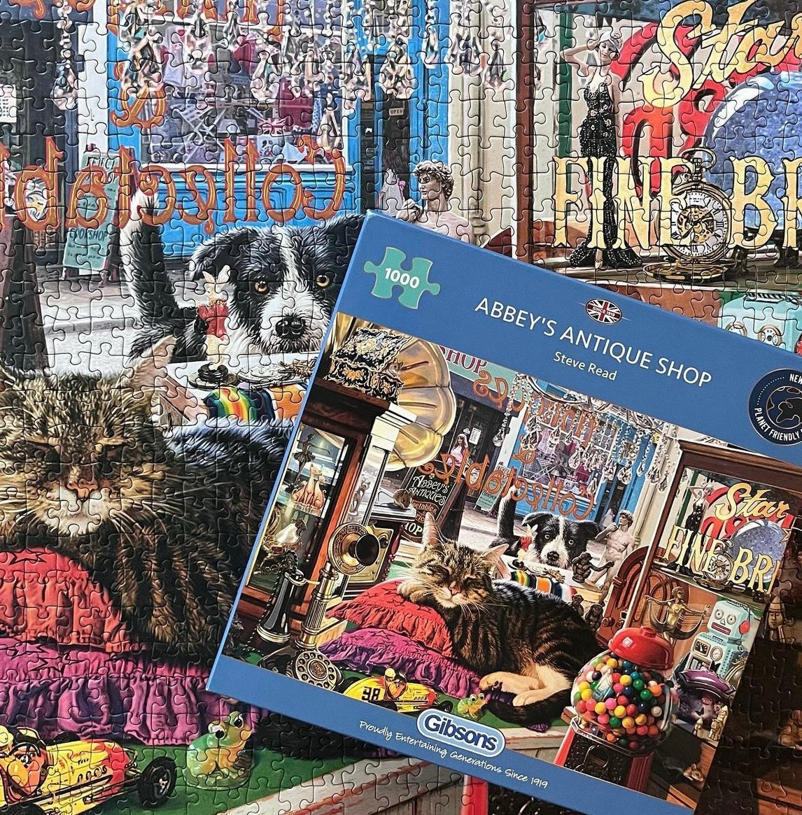 Abbey's Antique Shop 1000 Piece Jigsaw Puzzle for Adults from Gibsons