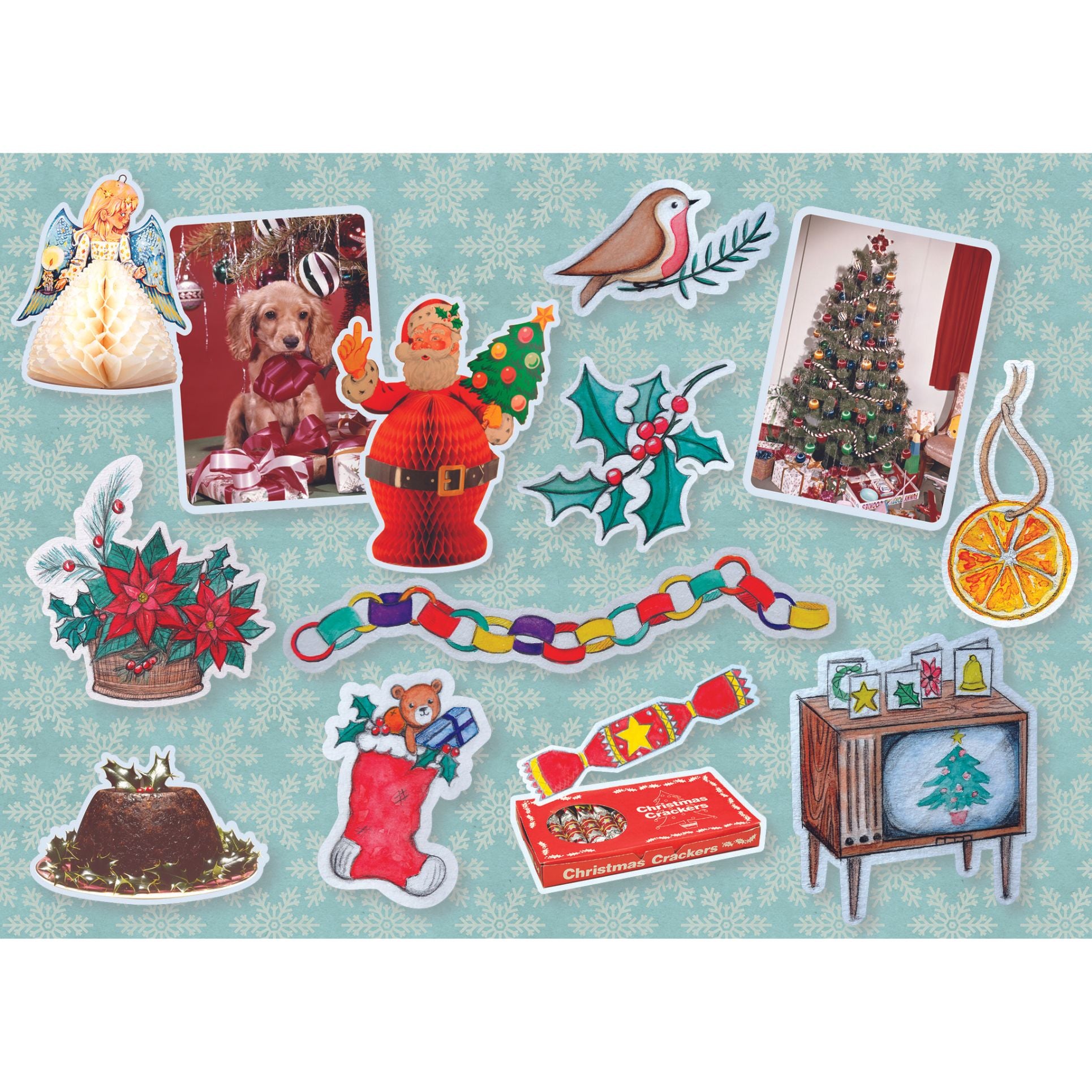 Gibsons Piecing Together - Christmas 12 extra large piece jigsaw puzzle ideal for people living with dementia