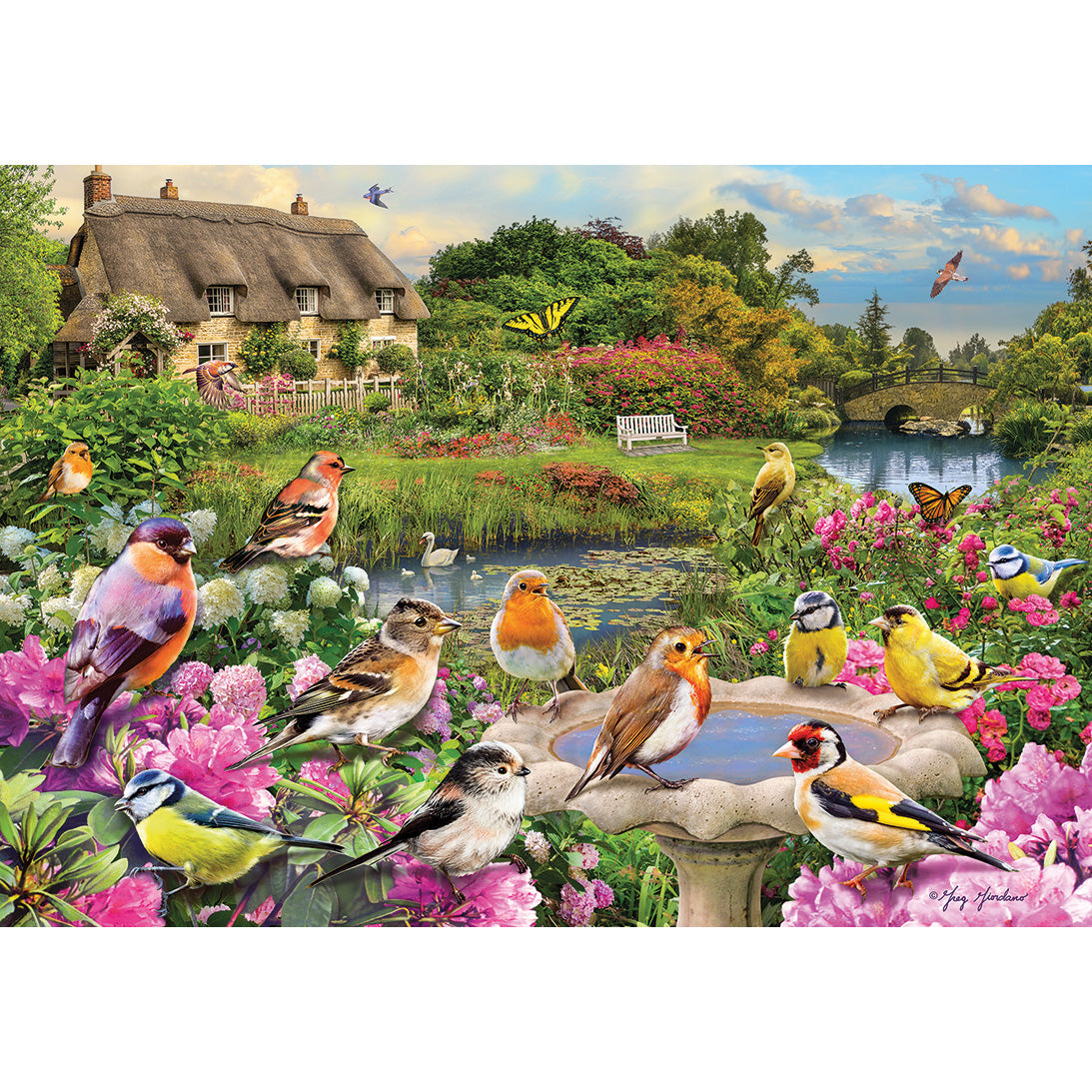 Birdsong by the stream G2729 gibsons 250 extra large piece jigsaw puzzle