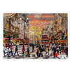Gibsons Holiday Hustle 250 XL extra large piece jigsaw puzzle made up on white background