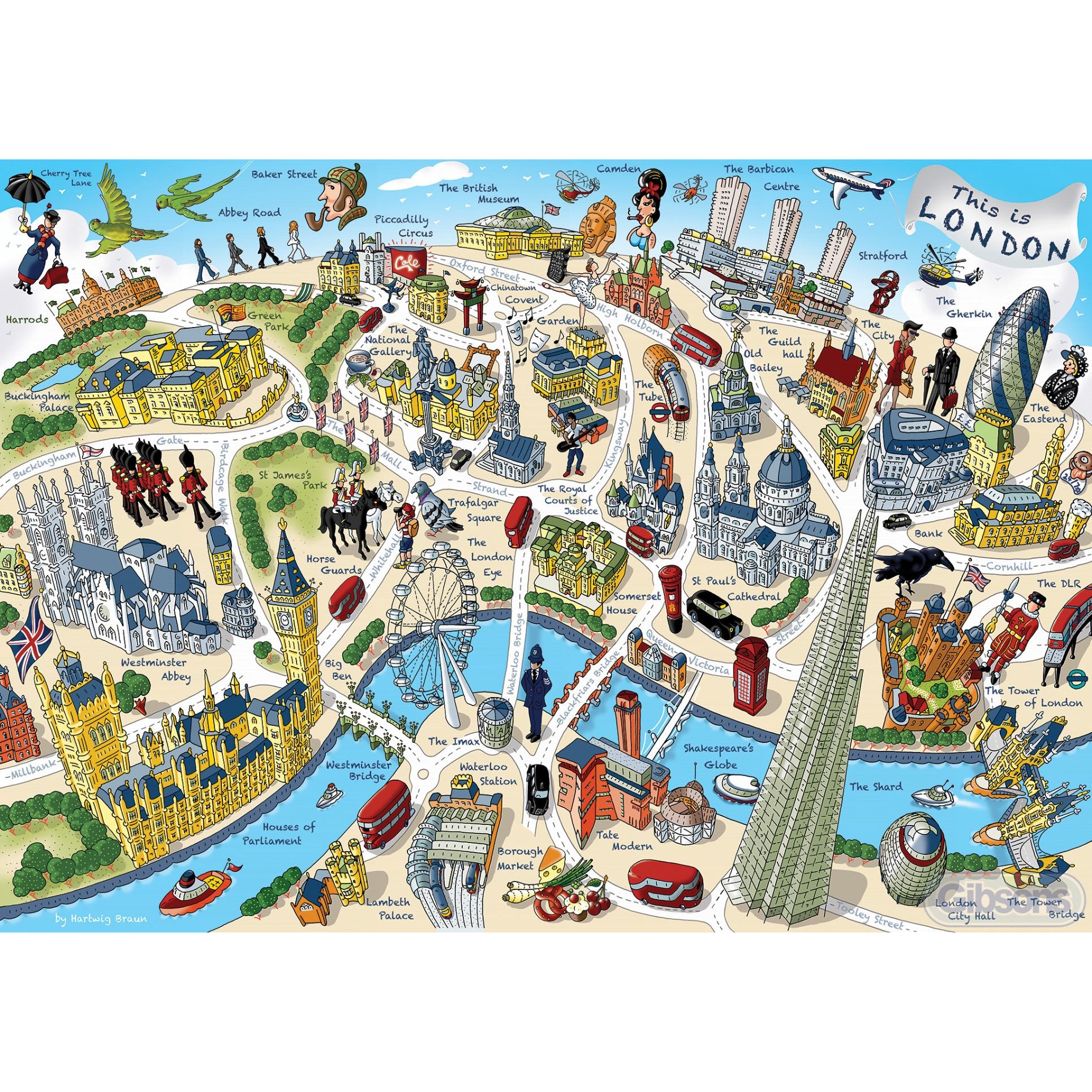 This is London 500 piece jigsaw puzzle by gibsons games