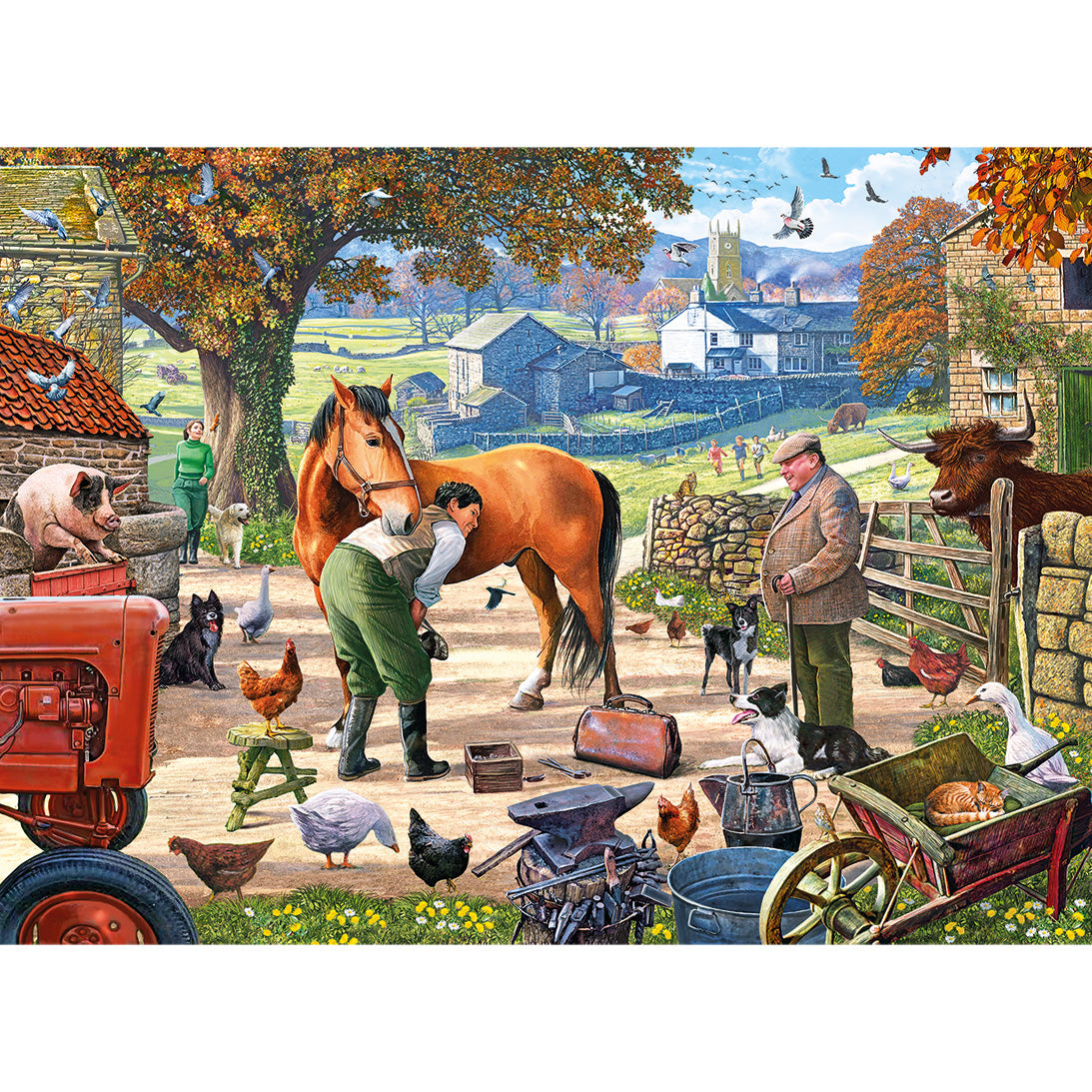 Farrier on the Farm 500 piece jigsaw puzzle