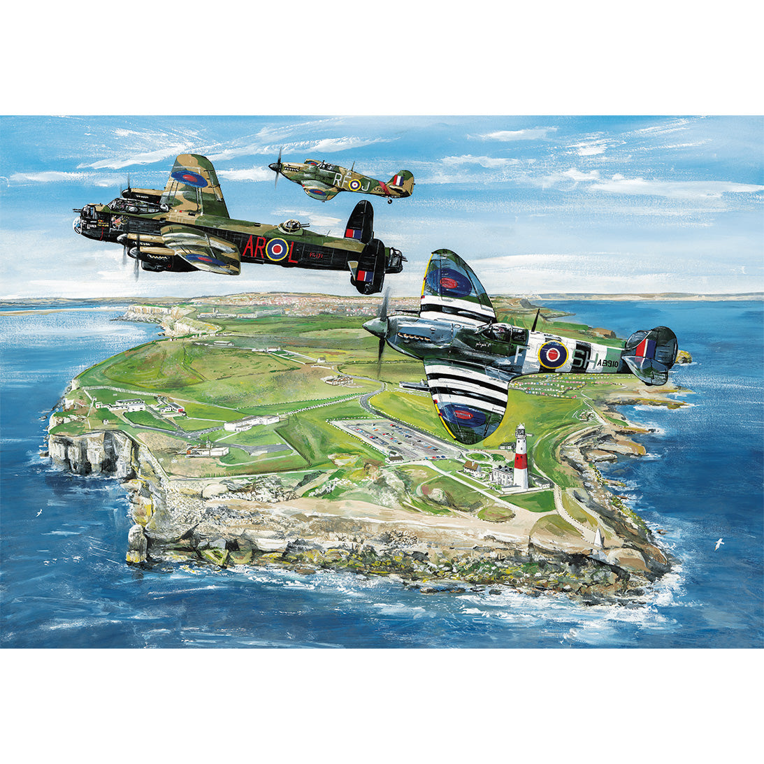 Wings Over Portland 500 Piece Jigsaw Puzzle by Gibsons beautiful poster