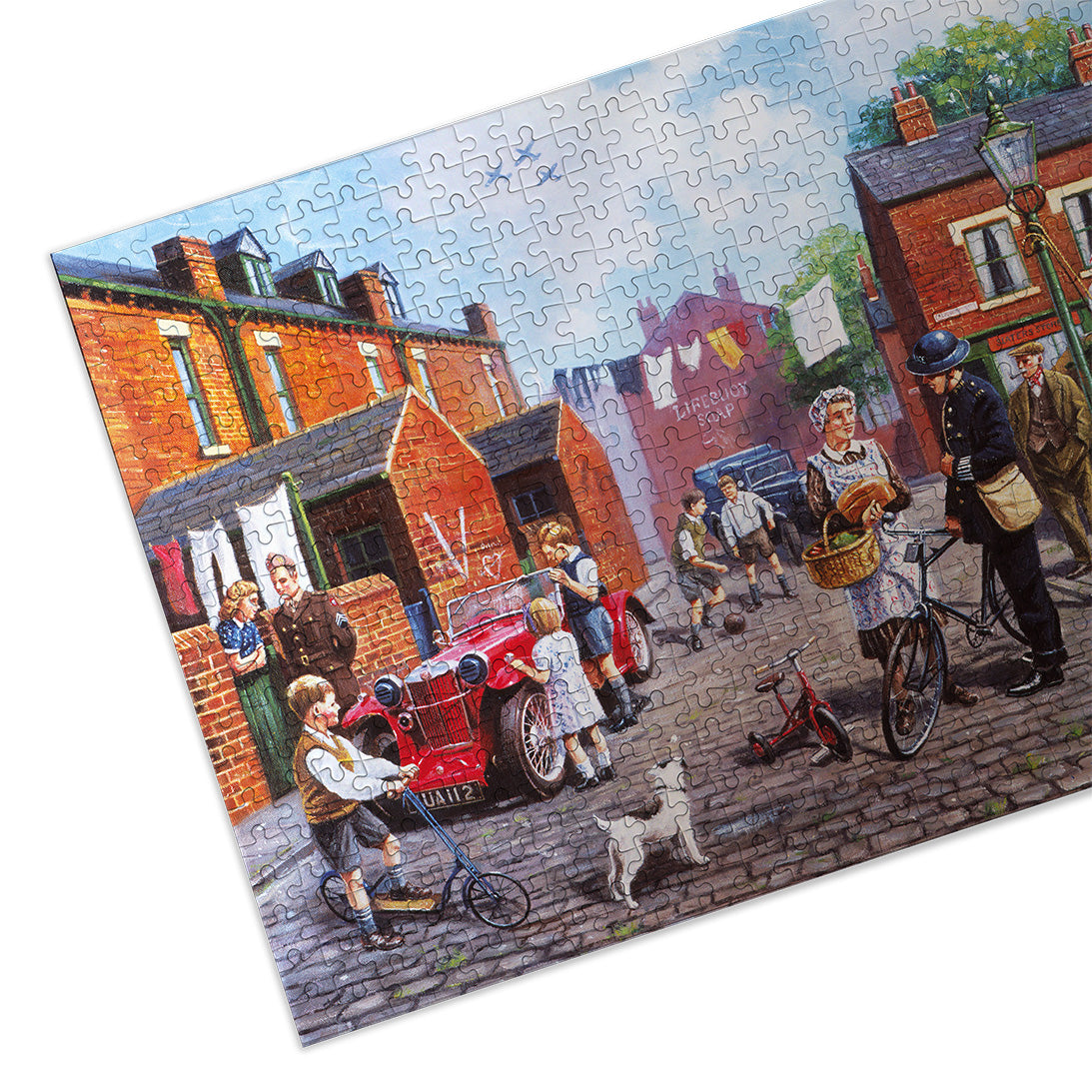 Britain at War 500 Piece Jigsaw Puzzle made up detail on white background