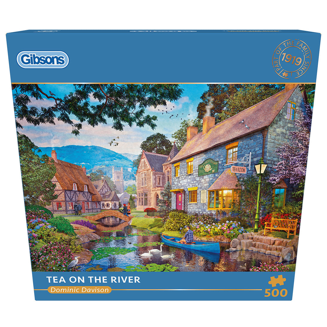 Gibsons Tea on the River 500 Piece Jigsaw Puzzle for Adults 