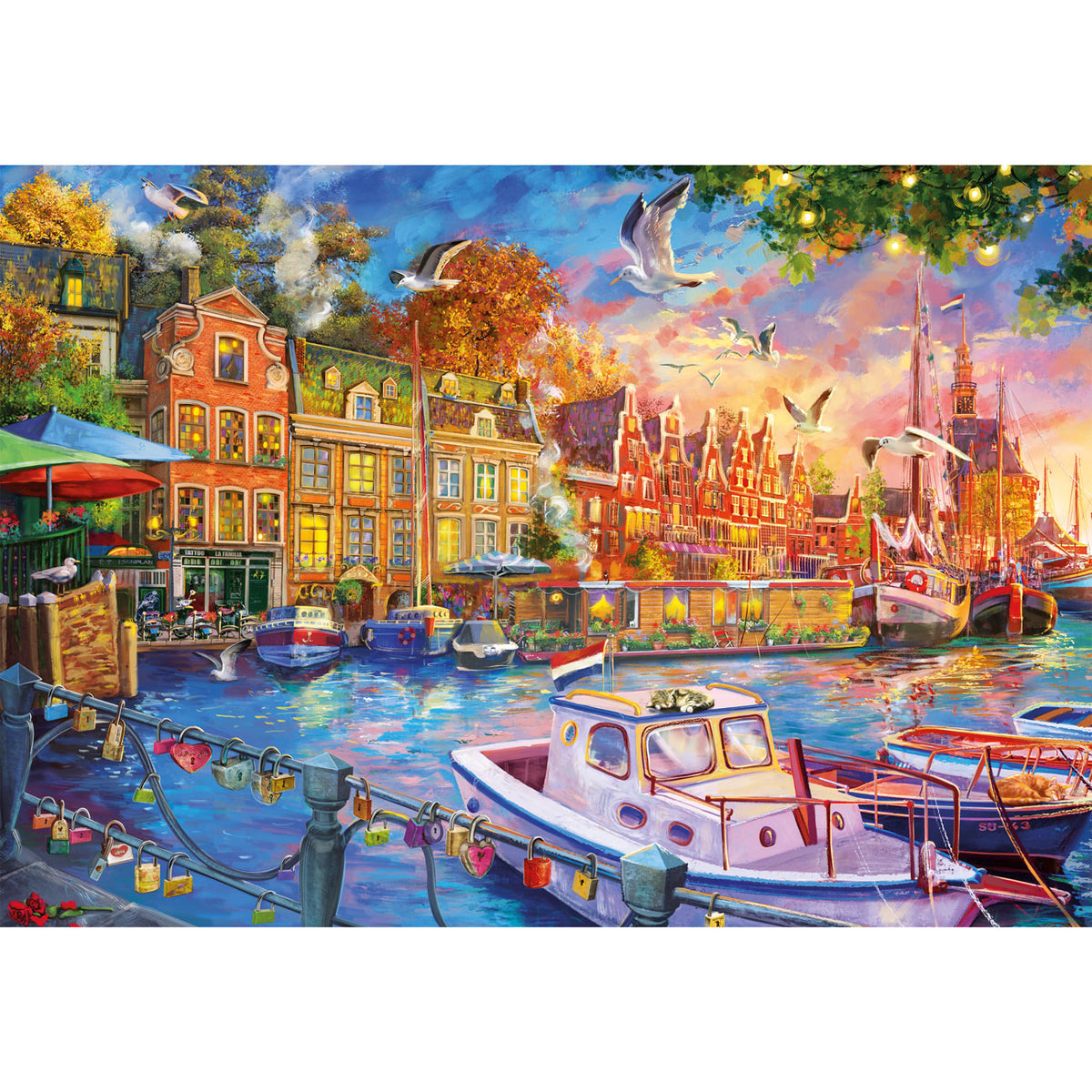 Gibsons Harbour Reflections 1000 Piece Jigsaw Puzzle for Adults - Poster