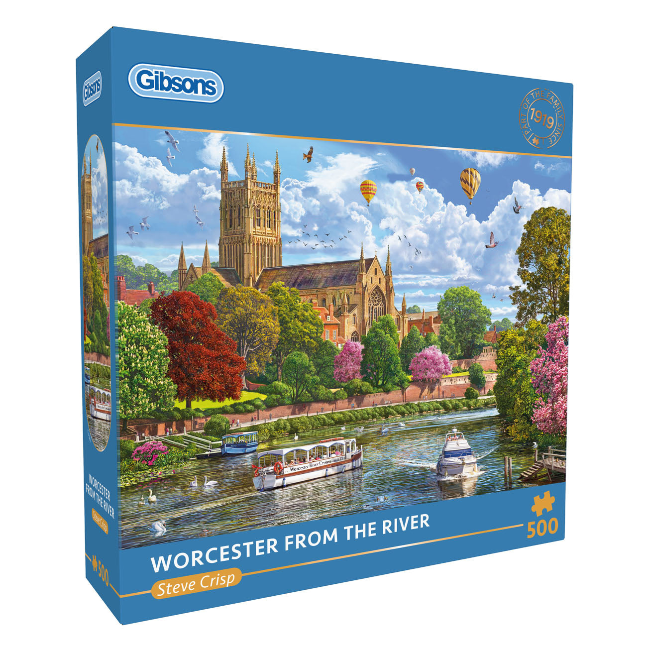 Gibsons Worcester from the river 500 piece jigsaw puzzle