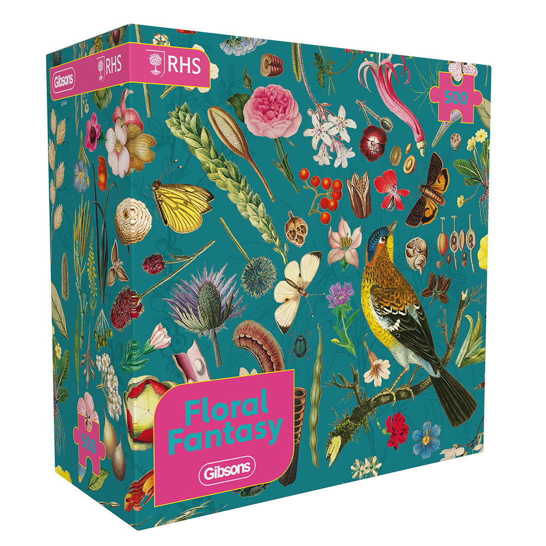 RHS Floral Fantasy 500 Piece Jigsaw Puzzle by Gibsons in Special retail box