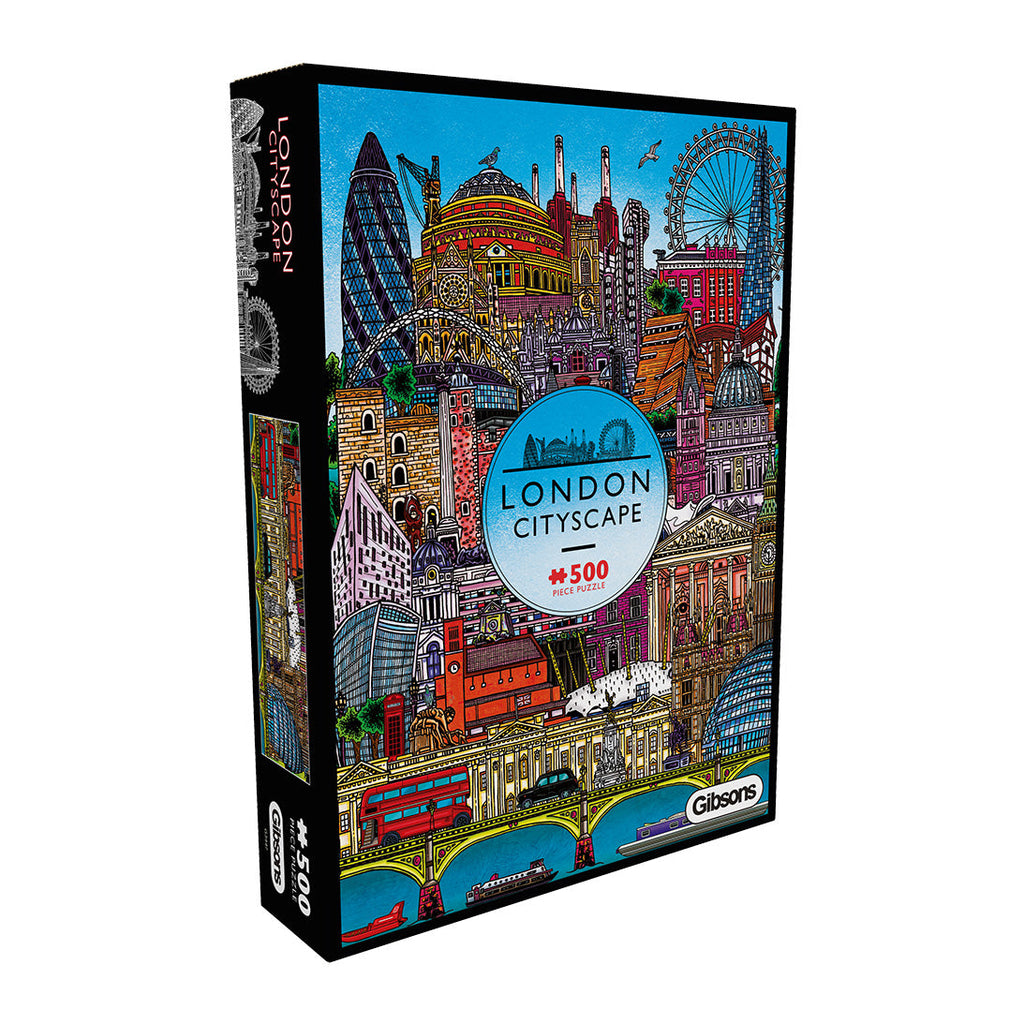 London Cityscape 500 Piece Jigsaw Puzzle by Gibsons in beautiful Special box