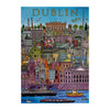 Gibsons Dublin Cityscape 500 Piece Jigsaw Puzzle made up on white background