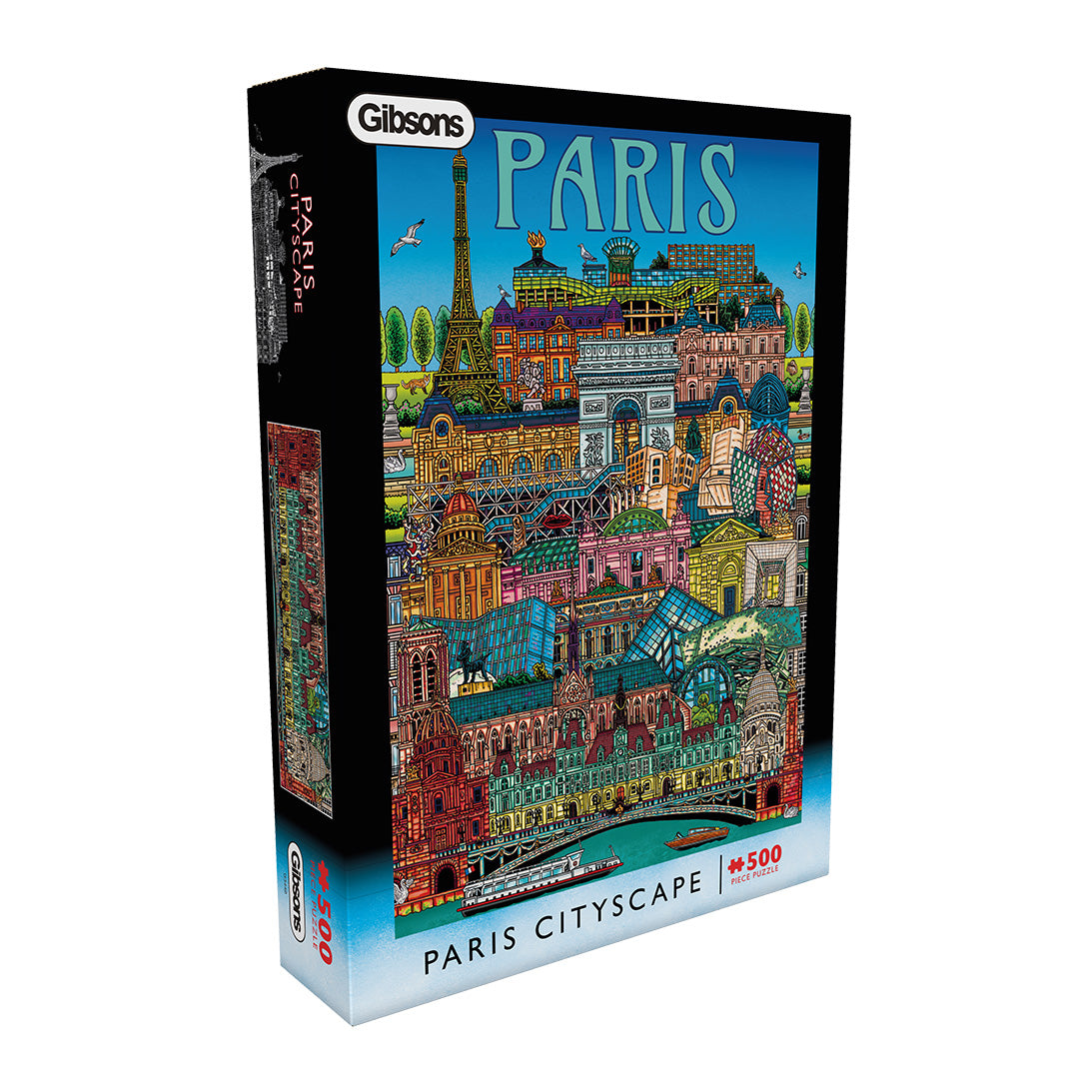 Gibsons Paris Cityscape 500 Piece Jigsaw Puzzle for Adults in great special box