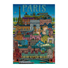 Gibsons Paris Cityscape 500 Piece Jigsaw Puzzle for Adults made up on white background