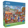 Gibsons Hastings Promenade 500 Extra Large piece jigsaw puzzle in blue retail box