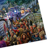 Gibsons Farmer Christmas 500 XL Extra Large Piece Jigsaw Puzzle made up detail on white background
