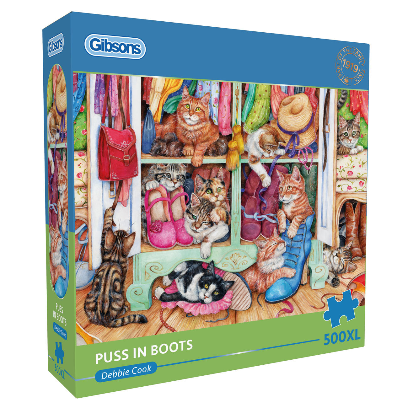 Gibsons Puss in Boots 500 XL jigsaw puzzle for adults