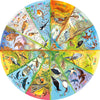 RSPB - Birds Of The Year 500 Piece Circular Jigsaw Puzzle by Gibsons stunning poster