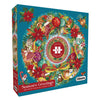 Gibsons Seasons Greetings 500 Circular Christmas Jigsaw Puzzle in Special retail box