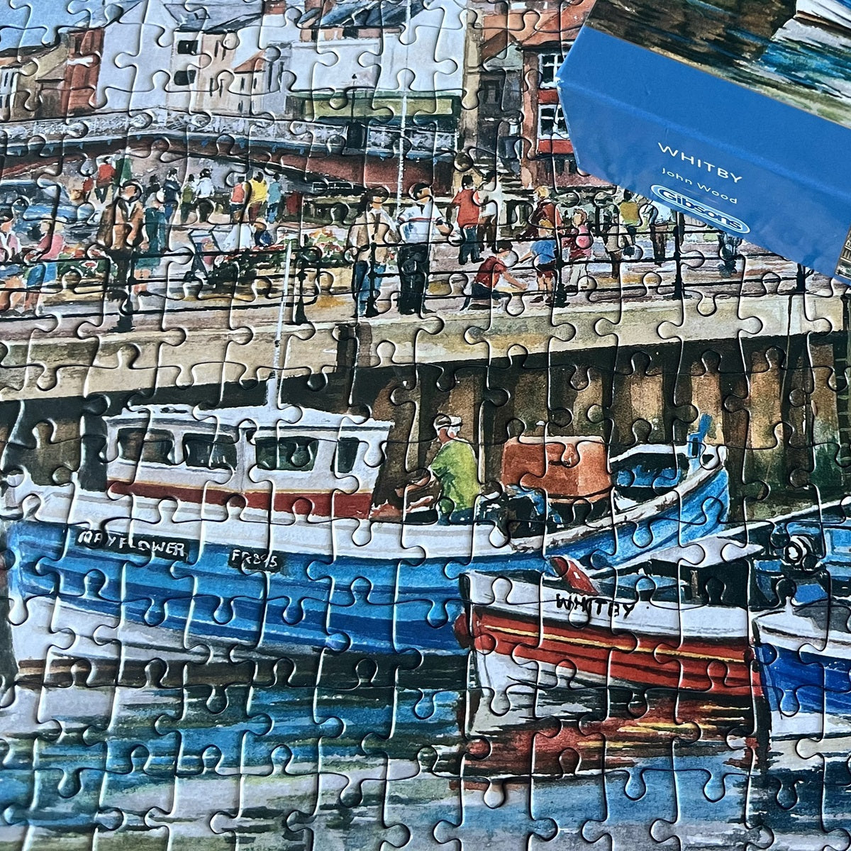 Gibsons Whitby Harbour 636 piece panoramic jigsaw puzzle for adults