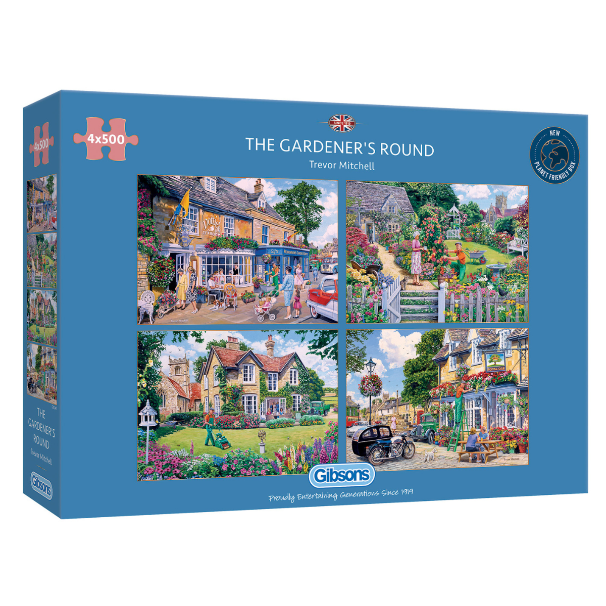 G5047 The Gardener's Round jigsaw puzzle gibsons games