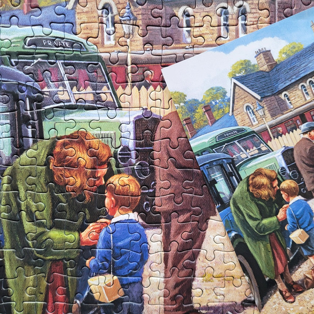 The Evacuees (4 in a box) 500 piece jigsaw puzzles for adults from Gibsons | Sustainably made using 100% Recycled Board