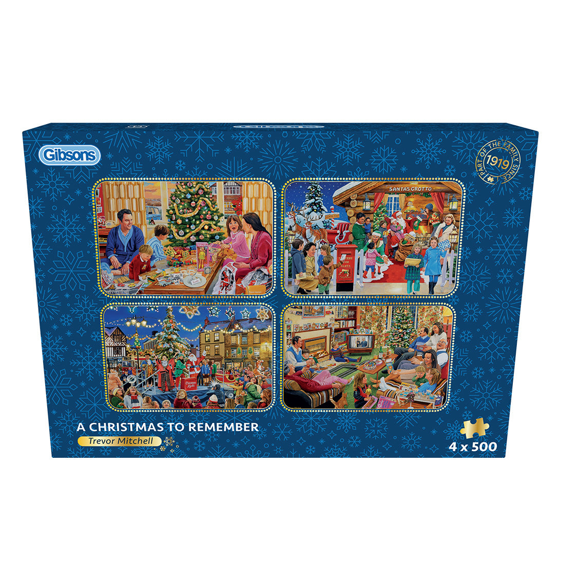 A Christmas to Remember 4 x 500 Piece Puzzle Multibox Gibsons