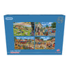 Call the Vet 4x 500 Piece Jigsaw Puzzle by Gibsons in blue retail box front view