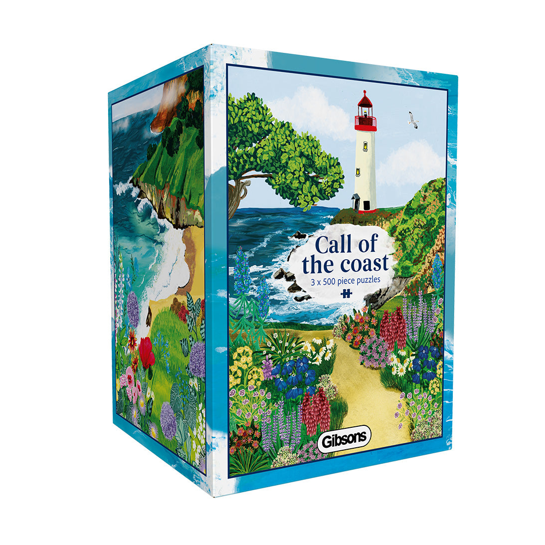 Gibsons Call of the Coast 3x500 Multi-box Gift Set Jigsaw Puzzles The Perfect Gift