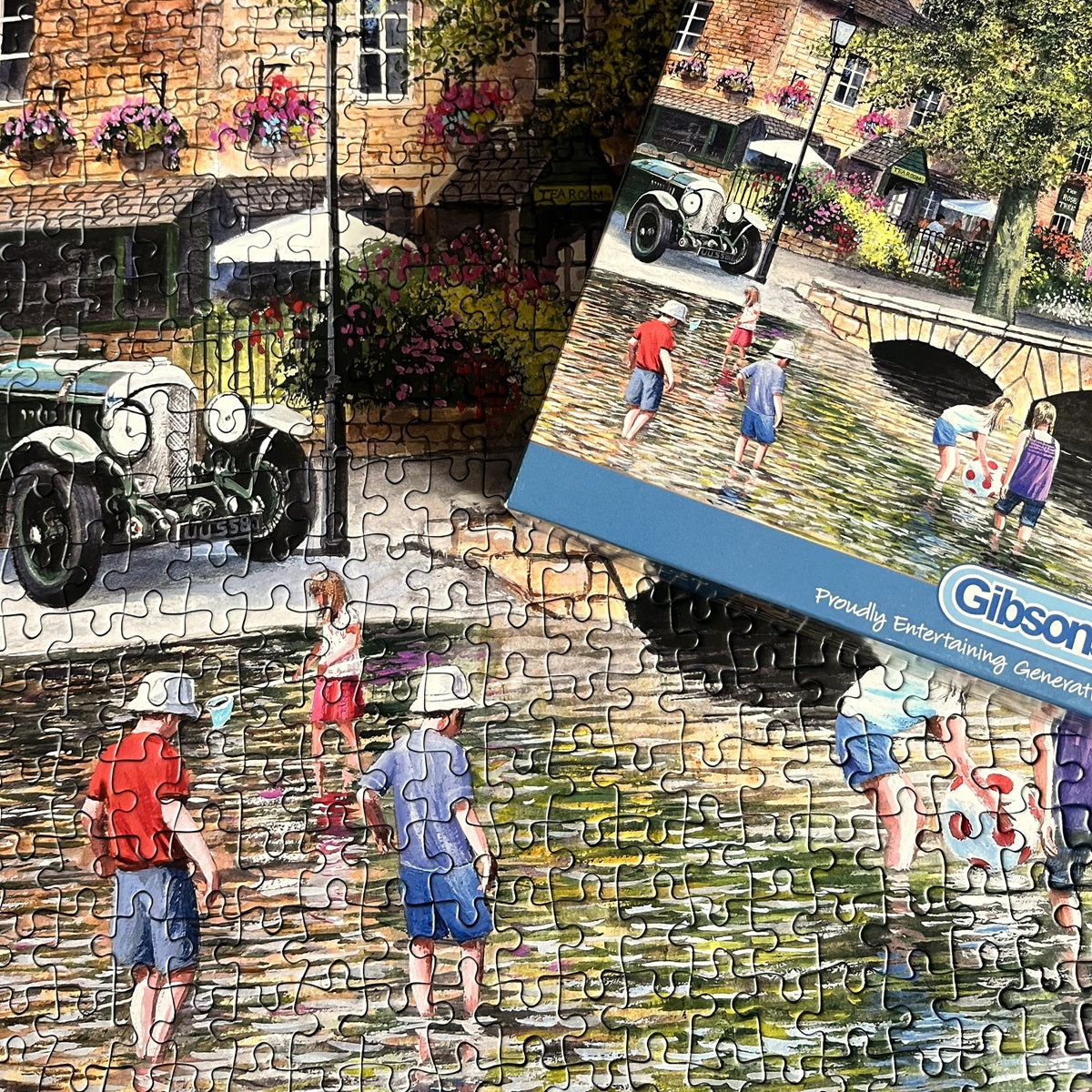 Bourton on the Water 1000 piece jigsaw puzzle for adults from Gibsons