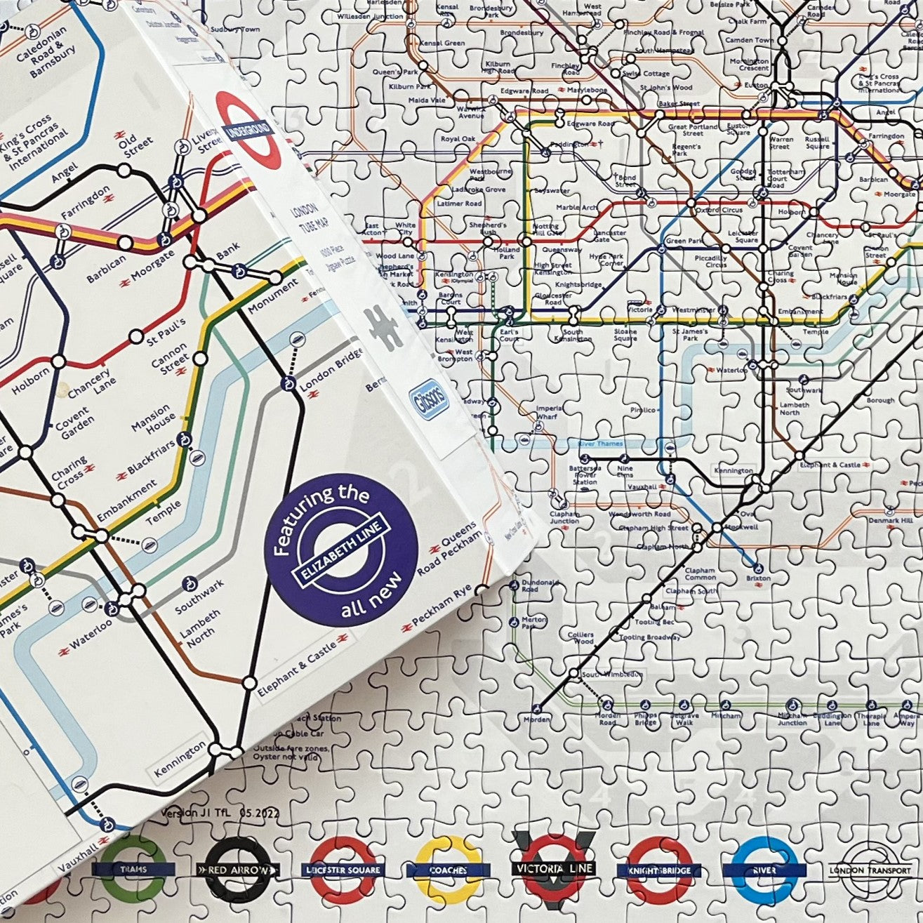 TfL London Tube Map 1000 Piece Puzzle