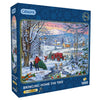 Gibsons bringing home the tree 1000 piece christmas jigsaw puzzle 
