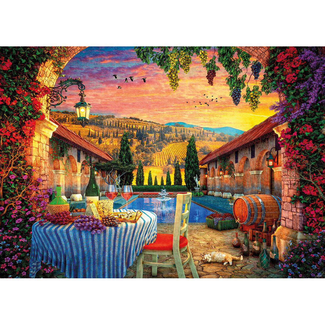 Tuscany Sunset 1000 piece puzzle