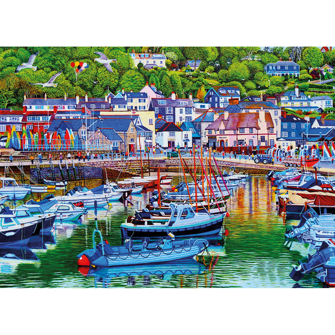 Lyme Regis Harbour 1000 piece jigsaw puzzle